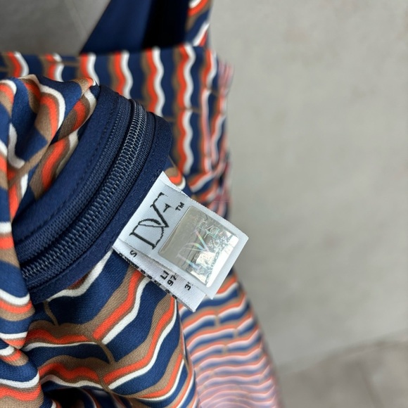 Diane Von Furstenberg 'Saige' Geo Print Silk Blend Party Dress, Size 6 - Picture 14 of 14